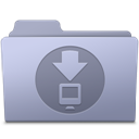 Downloads Folder Lavender icon